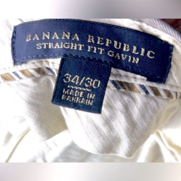 Banana Republic Straight Fit Gavin Chino pants Tan Size 34/30 - Picture 6 of 8